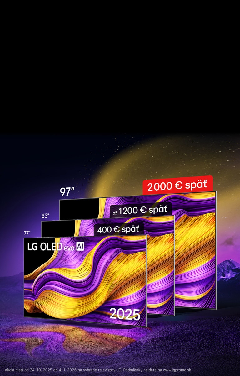 LG Zimní TV Cashback až 2000€