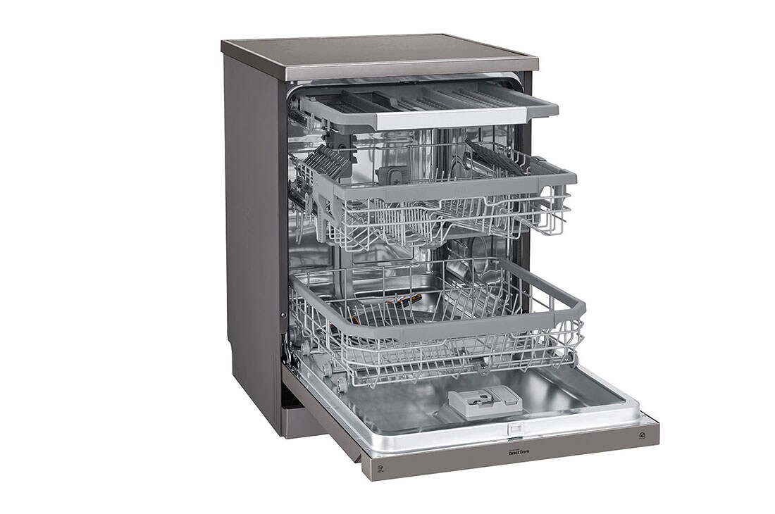 LG Umývačka riadu | Invertorový motor | Energetická trieda A ++ | Kapacita 14 súprav riadu | QuadWash™ | EasyRack+™ | ThinQ™ + WiFi | Aqua Lock, DF215FP, thumbnail 4