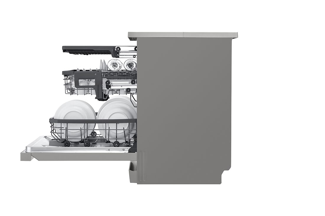 LG Voľne stojaca parná umývačka riadu LG | C | Inverter Direct Drive™ motor | True Steam™,  Left Side , DF455HPS, thumbnail 11