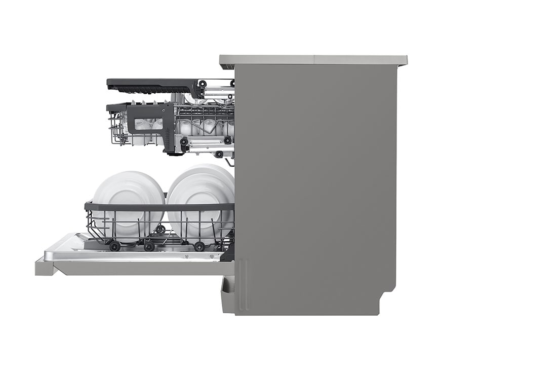 LG Voľne stojaca parná umývačka riadu LG | C | Inverter Direct Drive™ motor | True Steam™,  Left Side , DF455HPS, thumbnail 12
