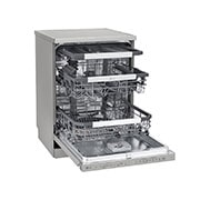 LG Voľne stojaca parná umývačka riadu LG | C | Inverter Direct Drive™ motor | True Steam™, Side View open , DF455HPS, thumbnail 7