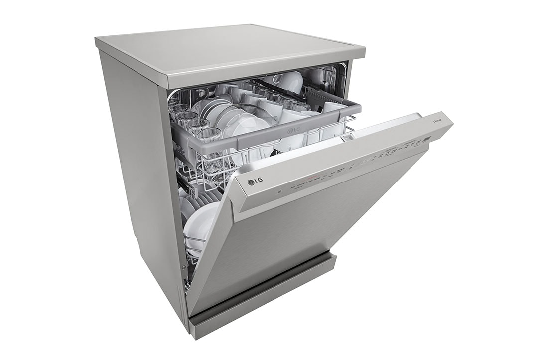 LG Voľne stojaca parná umývačka riadu LG | D | Inverter Direct Drive™ motor | True Steam™, Right side perspective view, DF242FPS, thumbnail 5