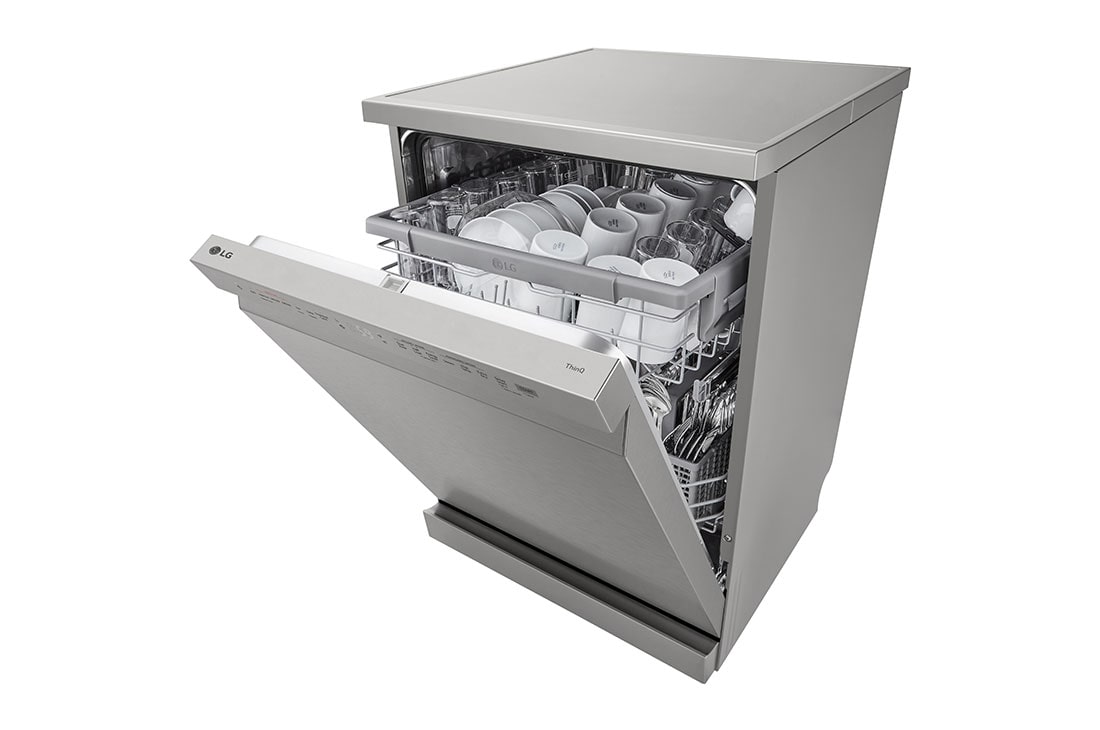 LG Voľne stojaca parná umývačka riadu LG | D | Inverter Direct Drive™ motor | True Steam™, Left side perspective view, DF242FPS, thumbnail 8
