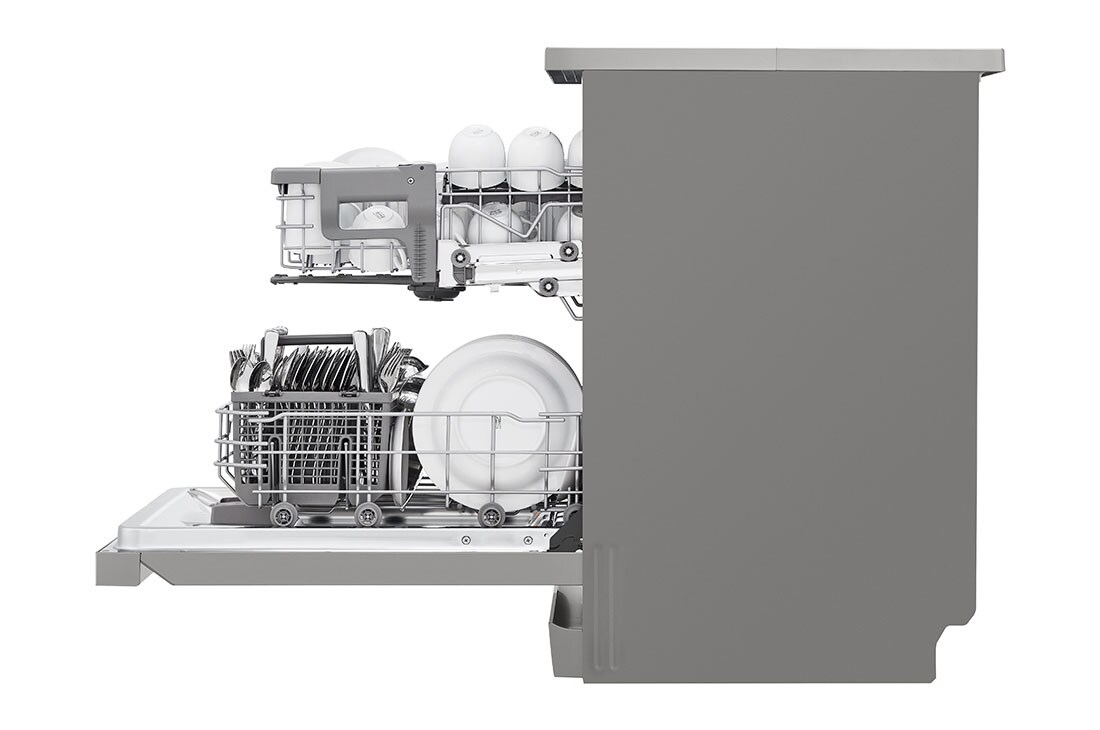 LG Voľne stojaca parná umývačka riadu LG | D | Inverter Direct Drive™ motor | True Steam™, Side view1, DF242FPS, thumbnail 9