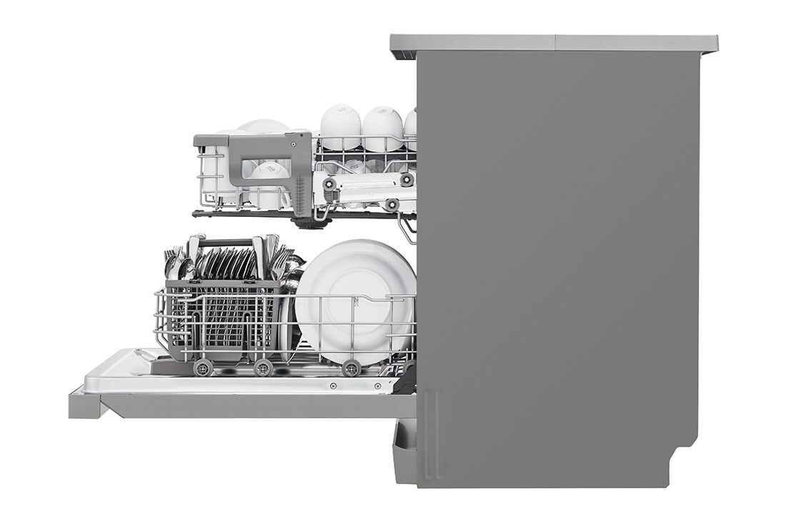 LG Voľne stojaca parná umývačka riadu LG | D | Inverter Direct Drive™ motor | True Steam™, Side view2, DF242FPS, thumbnail 10