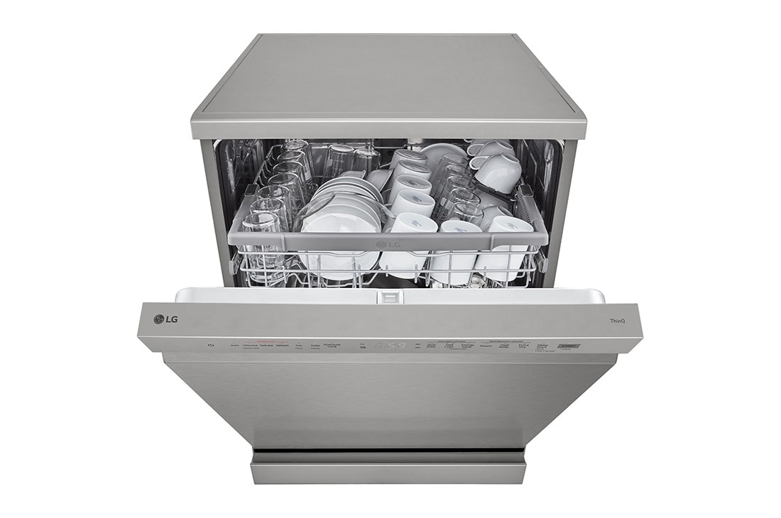 LG Voľne stojaca parná umývačka riadu LG | D | Inverter Direct Drive™ motor | True Steam™, perspective view, DF242FPS, thumbnail 11