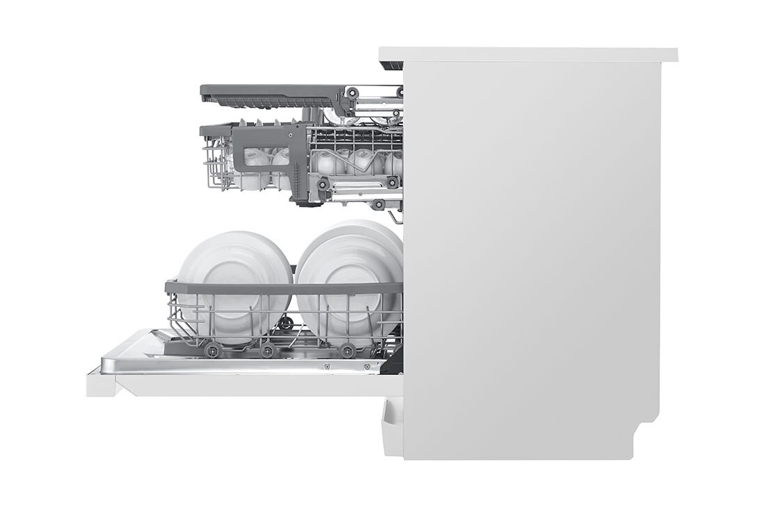 LG Voľne stojaca parná umývačka riadu LG | B | Inverter Direct Drive™ motor | True Steam™, side adjusting view, DF965FWS, thumbnail 12