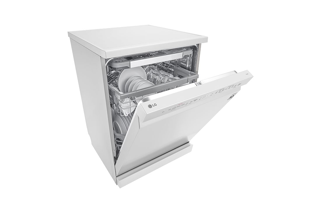 LG Voľne stojaca parná umývačka riadu LG | B | Inverter Direct Drive™ motor | True Steam™, left side half open, DF965FWS, thumbnail 6