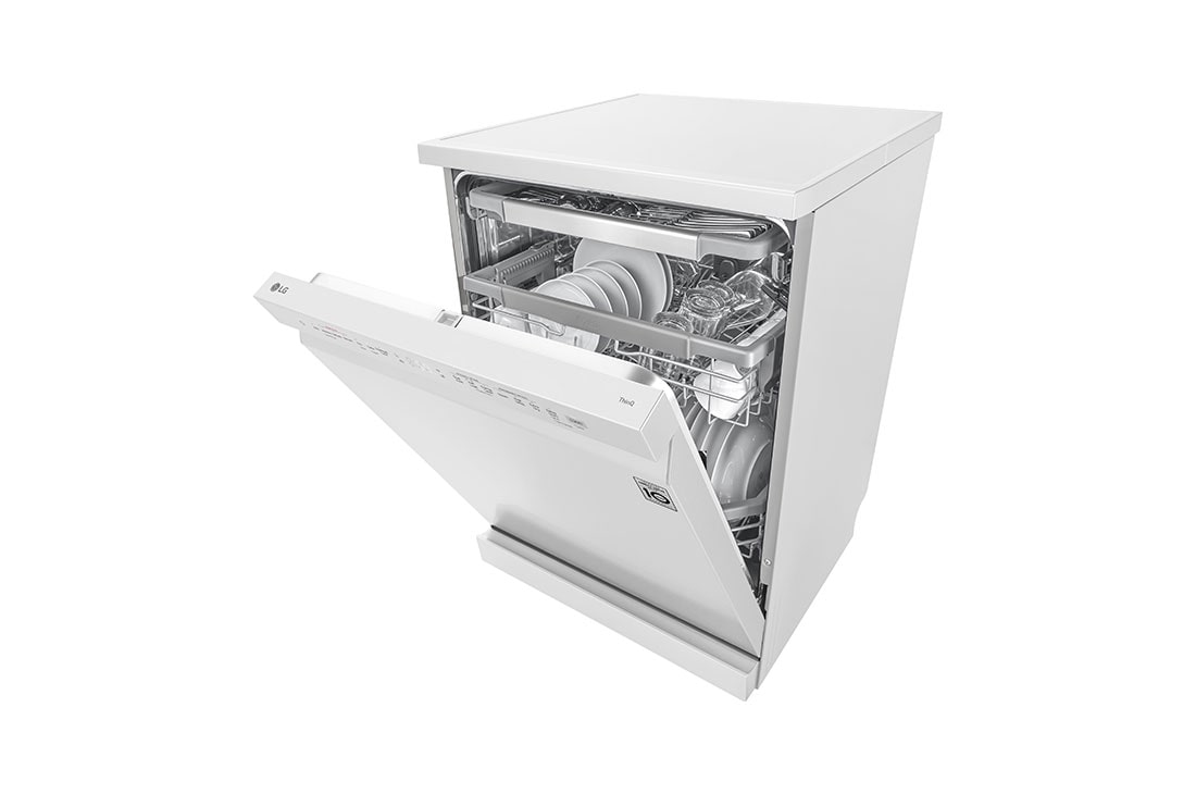 LG Voľne stojaca parná umývačka riadu LG | B | Inverter Direct Drive™ motor | True Steam™, right side half open, DF965FWS, thumbnail 9