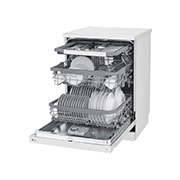 LG Voľne stojaca parná umývačka riadu LG | B | Inverter Direct Drive™ motor | True Steam™, right side open with utensils stored, DF965FWS, thumbnail 8