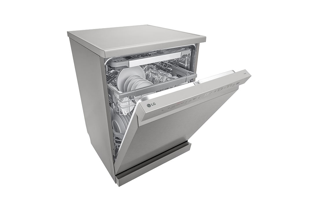 LG Voľne stojaca parná umývačka riadu LG | B | Inverter Direct Drive™ motor | True Steam™, right side half door open, DF965FPS, thumbnail 5