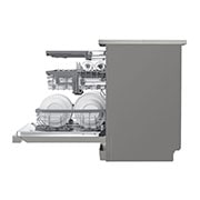LG Voľne stojaca parná umývačka riadu LG | B | Inverter Direct Drive™ motor | True Steam™, side view with utensils stored, DF965FPS, thumbnail 11
