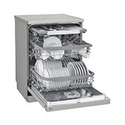 LG Voľne stojaca parná umývačka riadu LG | B | Inverter Direct Drive™ motor | True Steam™, right side open with utensils stored, DF965FPS, thumbnail 7
