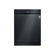 LG Voľne stojaca parná umývačka riadu LG| A-10% | 14 súprav riadu QuadWash™ | Čierna / šedá, front view, DF587HMS, thumbnail 1