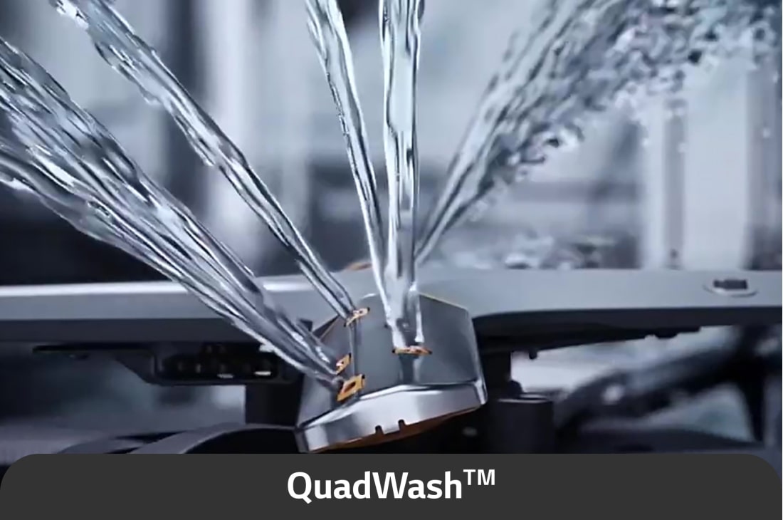 LG Voľne stojaca parná umývačka riadu LG| A-10% | 14 súprav riadu QuadWash™ | Čierna / šedá, lifestyle image, DF587HMS, thumbnail 4