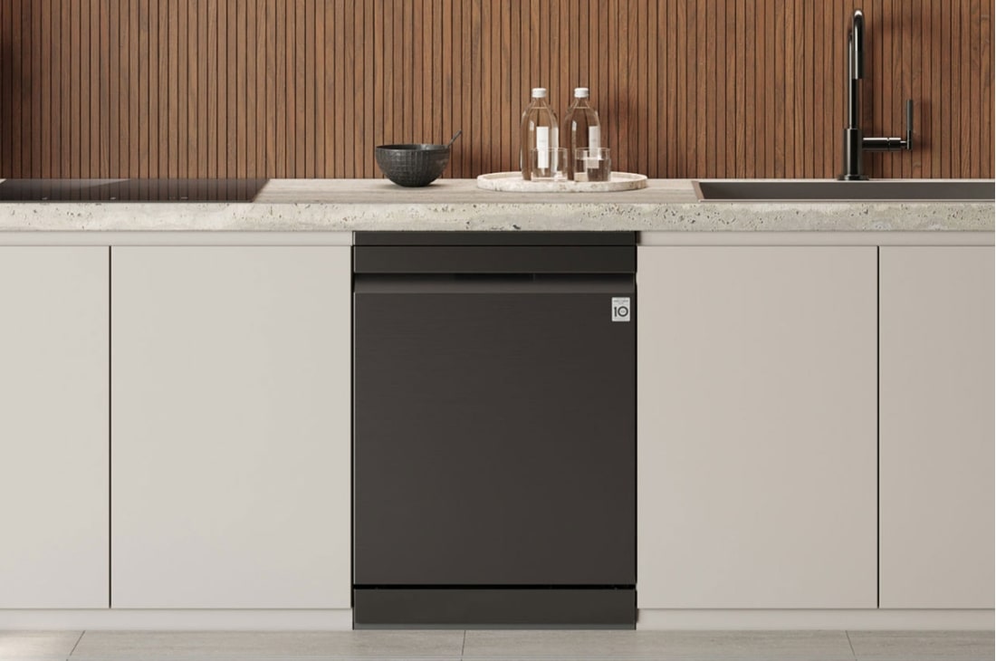 LG Voľne stojaca parná umývačka riadu LG| A-10% | 14 súprav riadu QuadWash™ | Čierna / šedá, setup view, DF587HMS, thumbnail 6