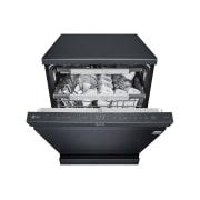 LG Voľne stojaca parná umývačka riadu LG| A-10% | 14 súprav riadu QuadWash™ | Čierna / šedá, door view, DF587HMS, thumbnail 7