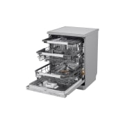 LG Voľne stojaca parná umývačka riadu LG| A | 14 súprav riadu QuadWash™ | Strieborná prime, Right View open, DF587HVS, thumbnail 10