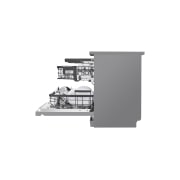 LG Voľne stojaca parná umývačka riadu LG| A | 14 súprav riadu QuadWash™ | Strieborná prime, side View open, DF587HVS, thumbnail 12