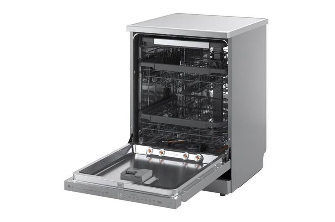 LG Voľne stojaca parná umývačka riadu LG| A | 14 súprav riadu QuadWash™ | Strieborná prime, DF375HVS, thumbnail 10