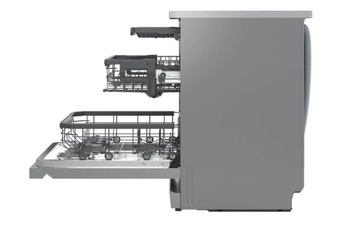 LG Voľne stojaca parná umývačka riadu LG| A | 14 súprav riadu QuadWash™ | Strieborná prime, DF375HVS, thumbnail 14