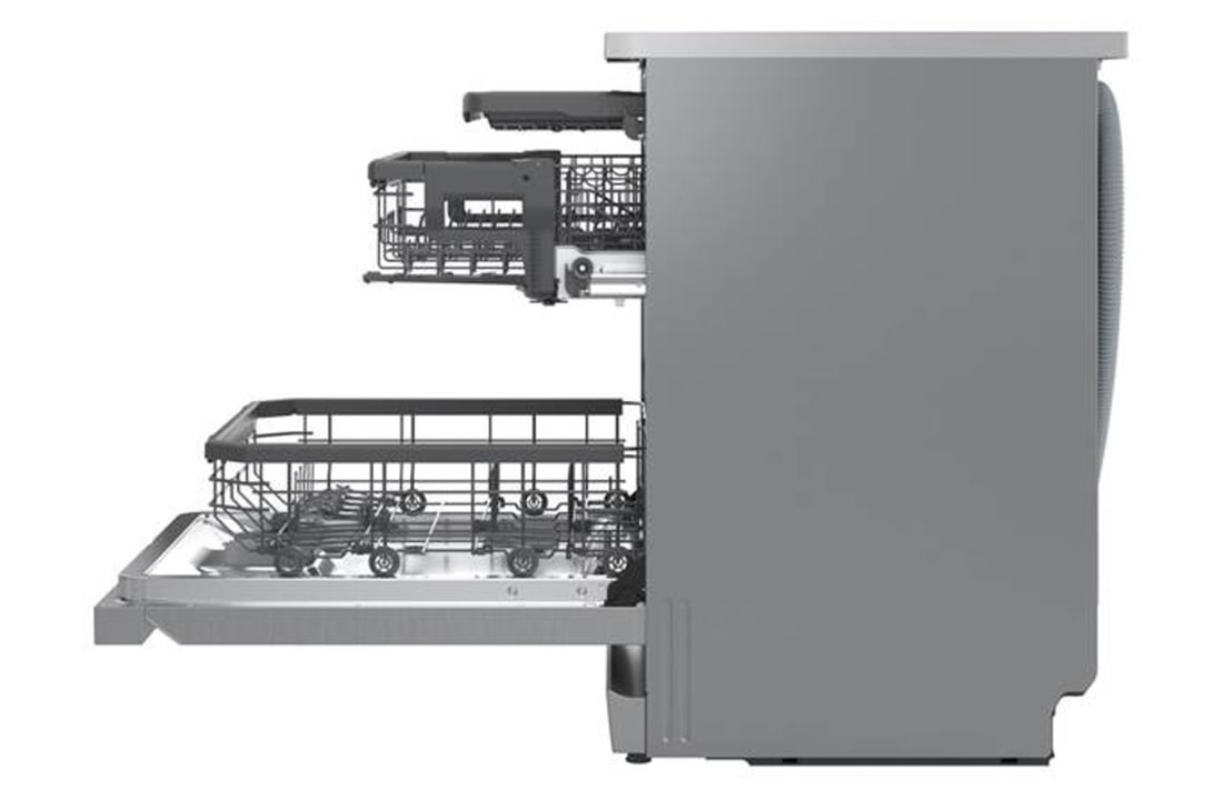 LG Voľne stojaca parná umývačka riadu LG| A | 14 súprav riadu QuadWash™ | Strieborná prime, DF375HVS, thumbnail 15