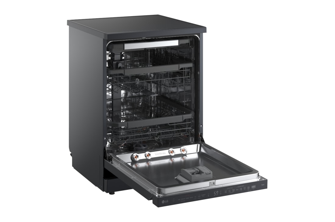 LG Voľne stojaca parná umývačka riadu LG| A | 14 súprav riadu QuadWash™ | Čierna/šedá, DF375HMS, thumbnail 8