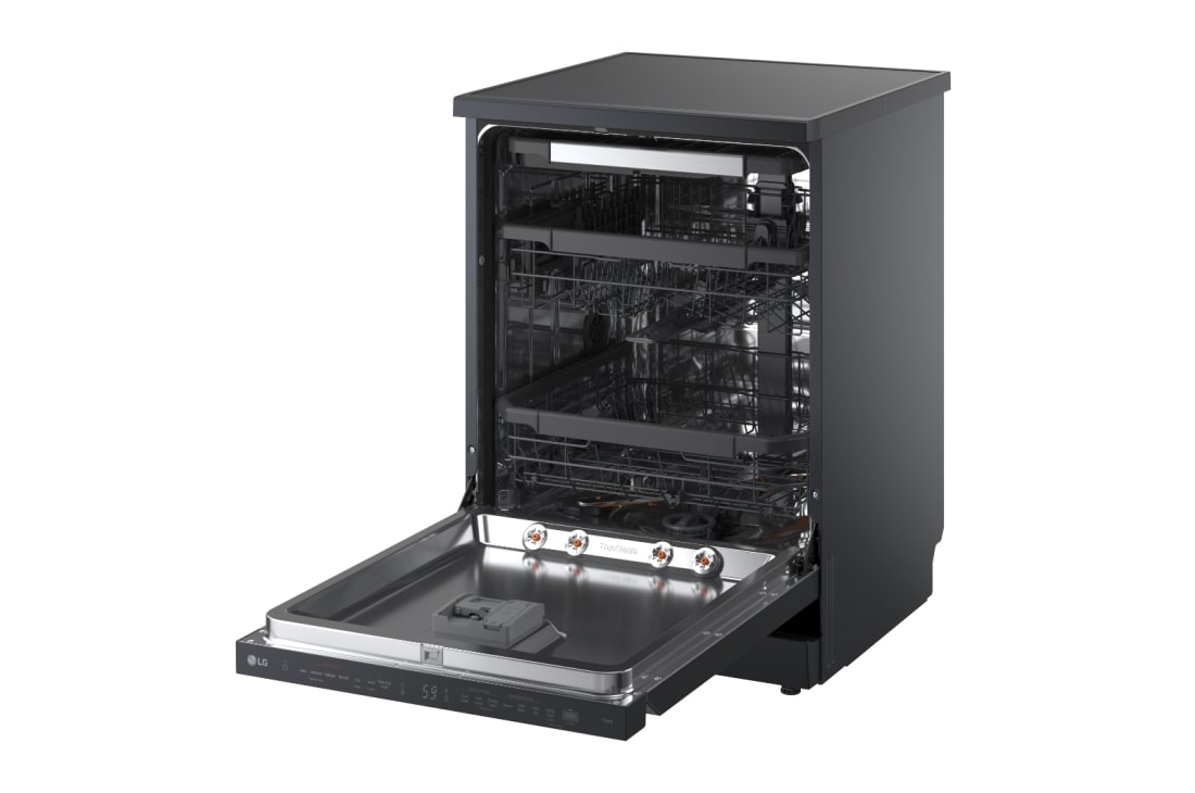 LG Voľne stojaca parná umývačka riadu LG| A | 14 súprav riadu QuadWash™ | Čierna/šedá, DF375HMS, thumbnail 12