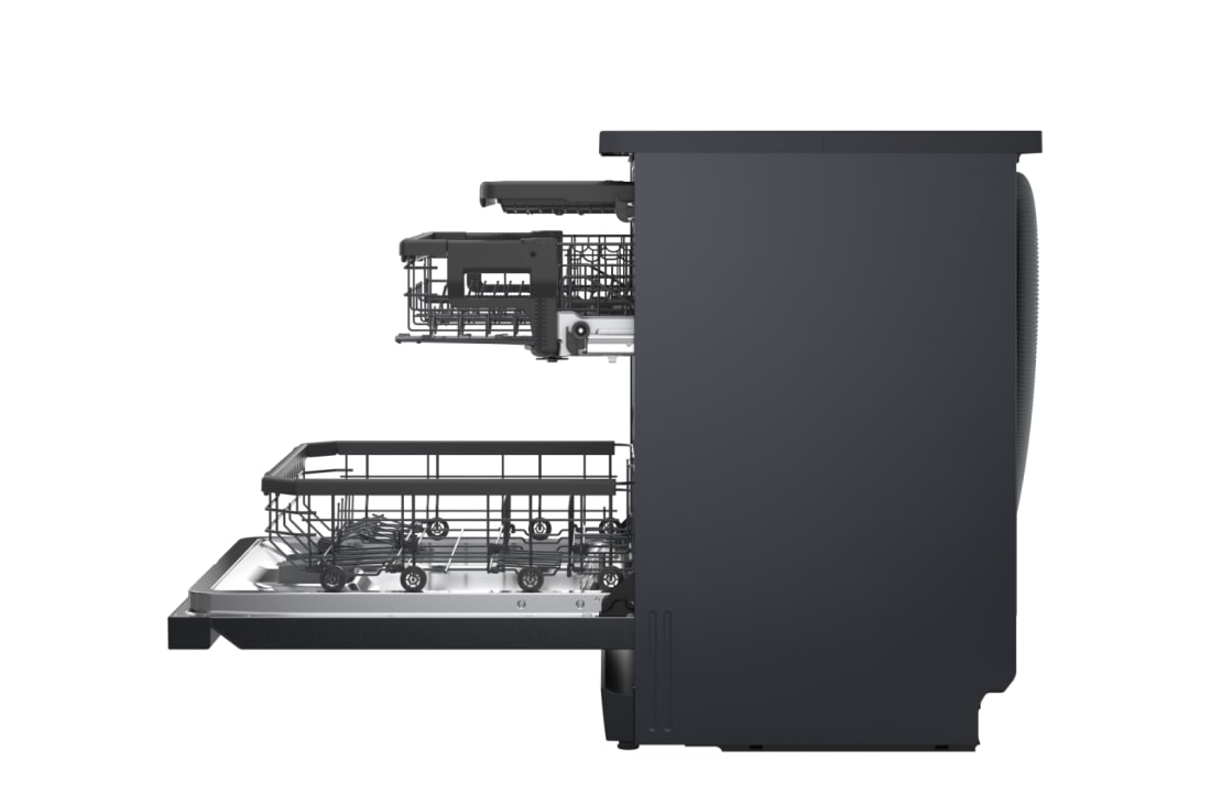 LG Voľne stojaca parná umývačka riadu LG| A | 14 súprav riadu QuadWash™ | Čierna/šedá, DF375HMS, thumbnail 16