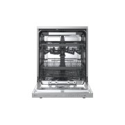 LG Voľne stojaca parná umývačka riadu LG| A | 14 súprav riadu QuadWash™ | Strieborná, front open view, DF975HVS, thumbnail 2