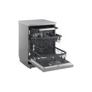 LG Voľne stojaca parná umývačka riadu LG| A | 14 súprav riadu QuadWash™ | Strieborná, right side open view, DF975HVS, thumbnail 8