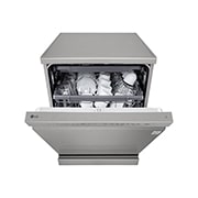 LG Voľne stojaca umývačka riadu LG | A | 14 súprav riadu | QuadWash™ | Strieborná, front half open, DF273FV, thumbnail 4