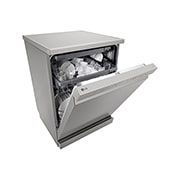 LG Voľne stojaca umývačka riadu LG | A | 14 súprav riadu | QuadWash™ | Strieborná, right side open with utensils stored, DF273FV, thumbnail 7