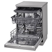 LG Voľne stojaca umývačka riadu LG | A | 14 súprav riadu | QuadWash™ | Strieborná, side view with utensils stored, DF273FV, thumbnail 11