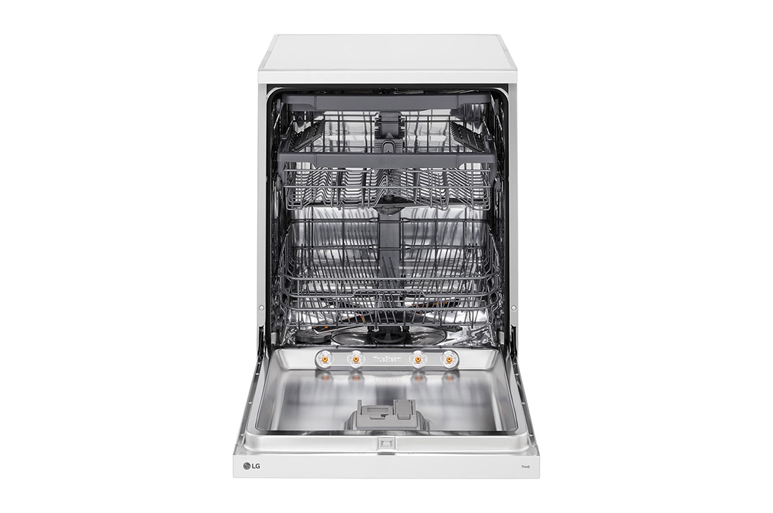 LG Voľne stojaca parná umývačka riadu LG | A | Inverter Direct Drive™ motor | True Steam™, front open with utensils stored, DF273FWS, thumbnail 3