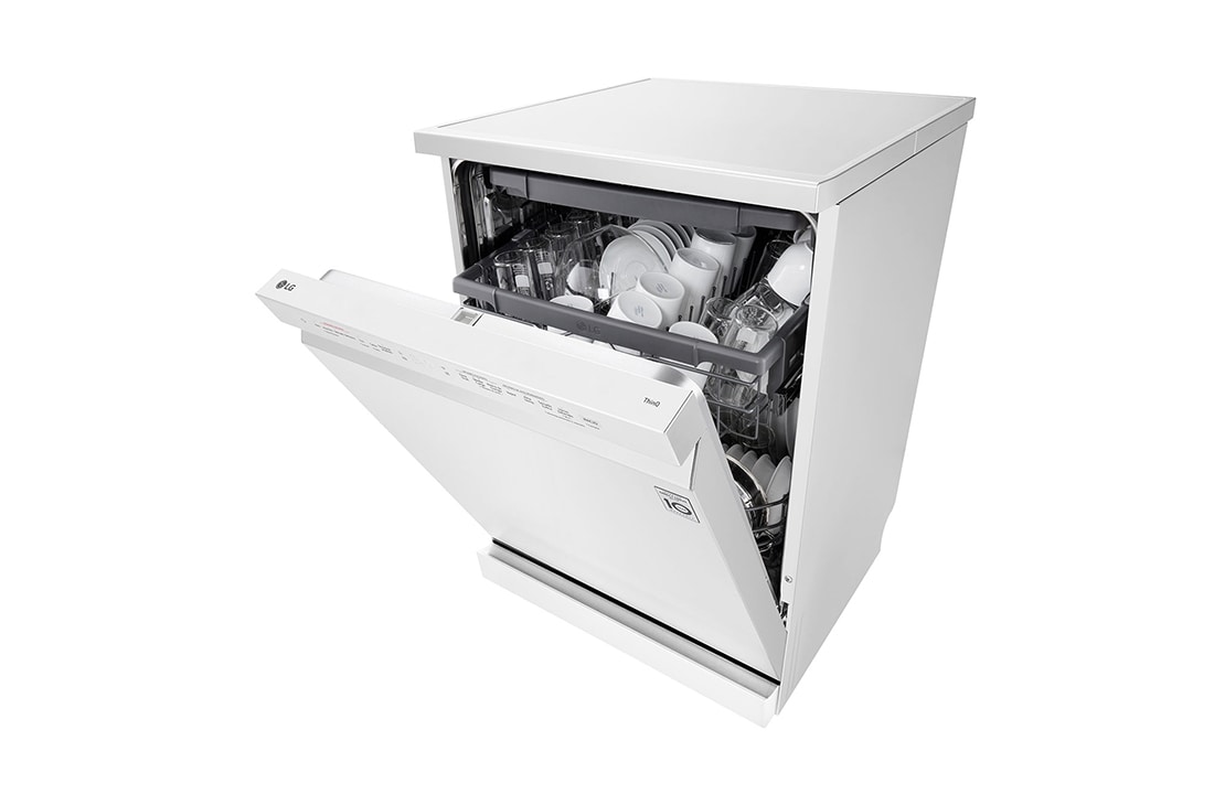 LG Voľne stojaca parná umývačka riadu LG | A | Inverter Direct Drive™ motor | True Steam™, side view, DF273FWS, thumbnail 10