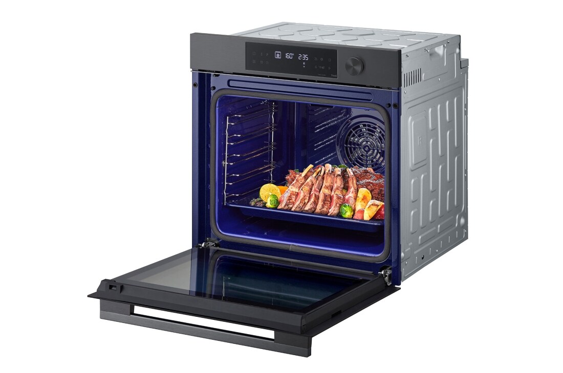 LG 76 l InstaView™, EasyClean™ Vstavaná rúra LG, Čierna/šedá, left open, WS7D7631WB, thumbnail 14