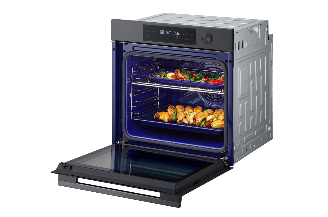 LG 76 l InstaView™, EasyClean™ Vstavaná rúra LG, Čierna/šedá, left open, WS7D7631WB, thumbnail 15