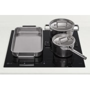 LG Vstavaná indukčná doska 60cm, Čierna, 2x Flexi zóny, ThinQ™, CBIZ2437B, thumbnail 6