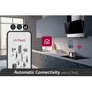 LG Vstavaná indukčná doska 60cm, Čierna, 2x Flexi zóny, ThinQ™, CBIZ2437B, thumbnail 7