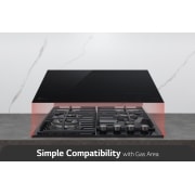 LG Vstavaná indukčná doska 60cm, Čierna, 2x Flexi zóny, ThinQ™, CBIZ2437B, thumbnail 11