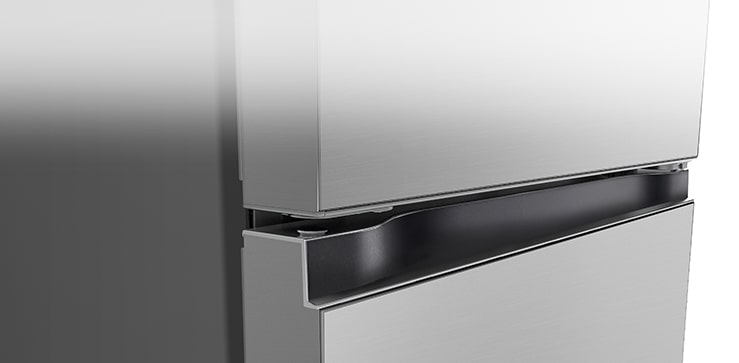 Gros plan sur l’étiquette Metal Fresh à l'intérieur du réfrigérateur.