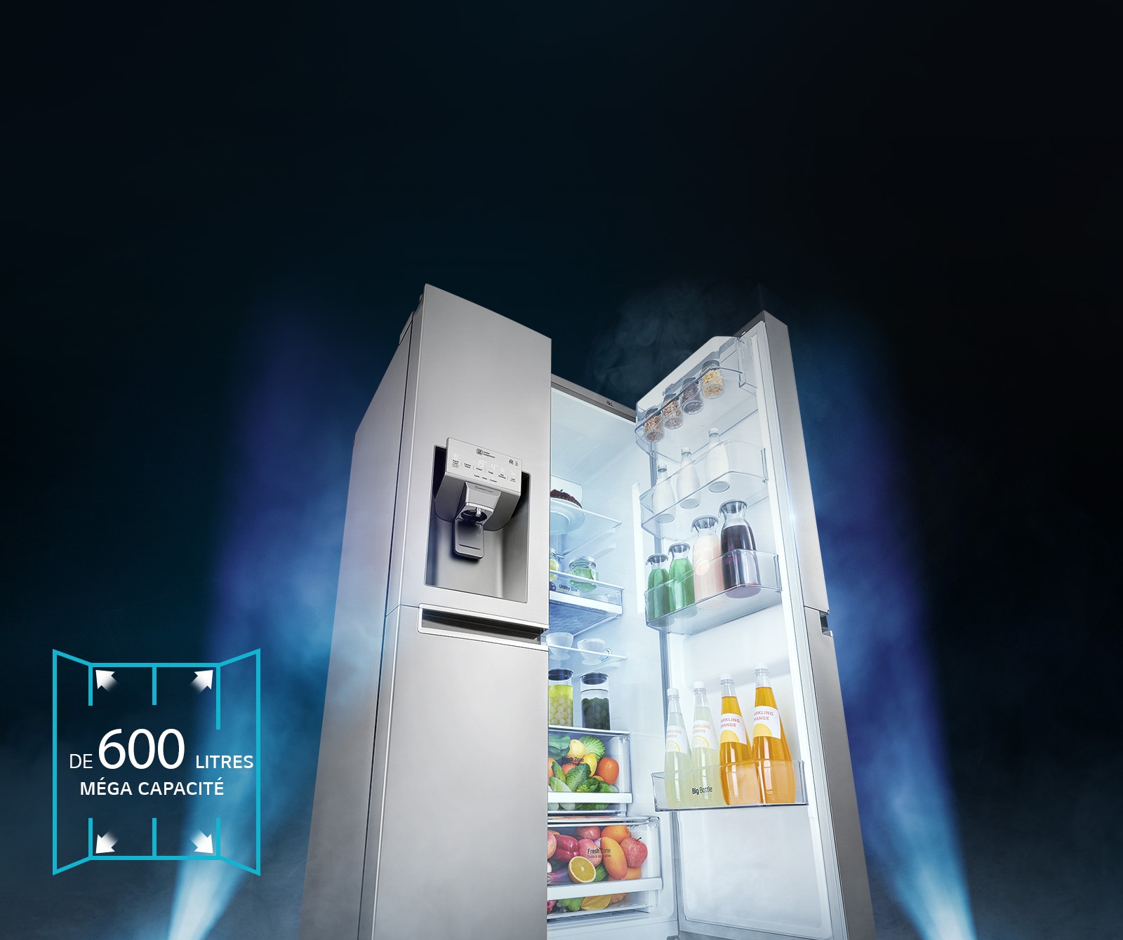 ACCÈS PLUS FACILE à une MÉGA-CAPACITÉ de 600 L1