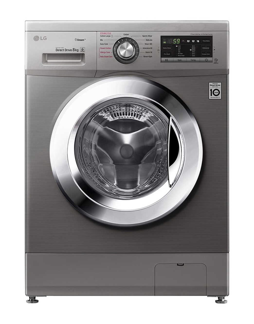 Machine a laver LG Direct Drive 8 Kg Gris