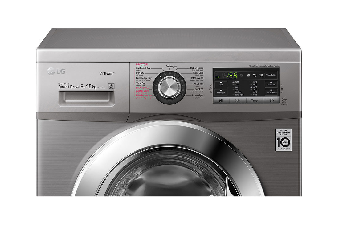 LG 9/5kg Steam Washing and Drying Machine with Inverter DD Motor LG