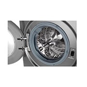 LG Machine à laver 7kg avec moteur Inverter Direct Drive 6 motions chargement frontal, couleur argent, Vue du tambour, FH2J3QDNG5P, thumbnail 3