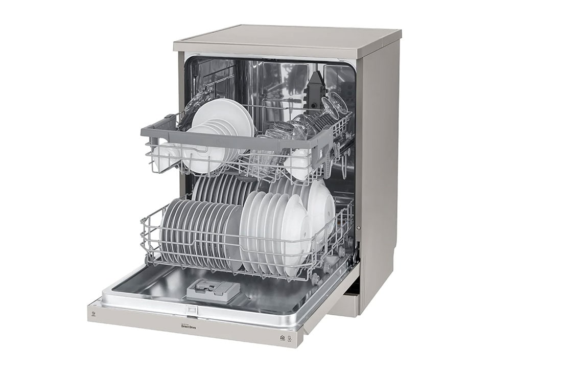 LG Lave-vaisselle LG QuadWash™, 14 couverts, EasyRack™ Plus, Moteur Inverter Direct Drive, ThinQ, DFB512FP 30 degree right view use, DFB512FP, thumbnail 8