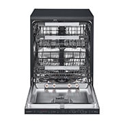 LG Lave-vaisselle LG QuadWash™ Steam, Noir pour 14 personnes, Front view open door, DFC335HM, thumbnail 2