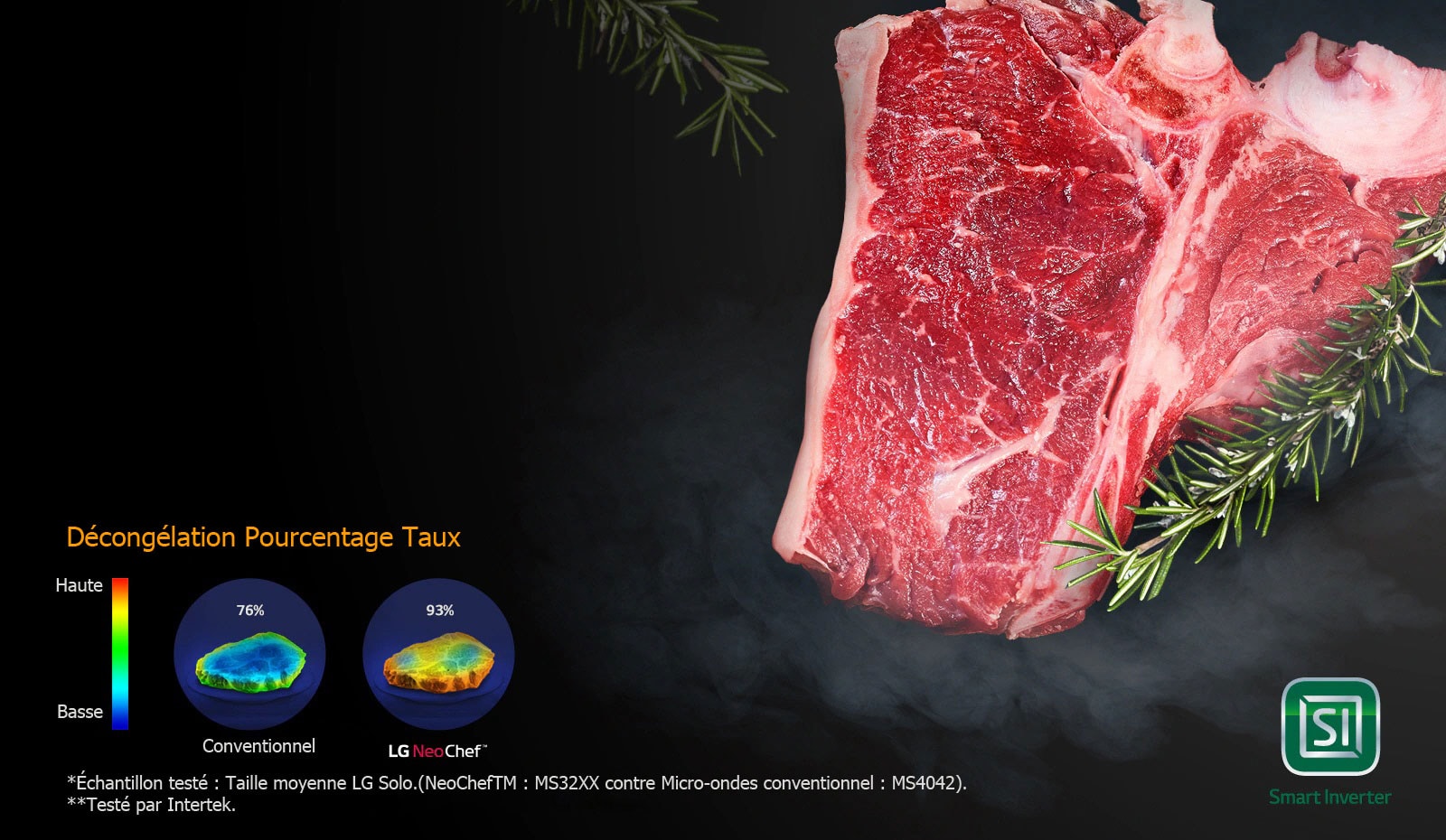 Décongélation uniforme