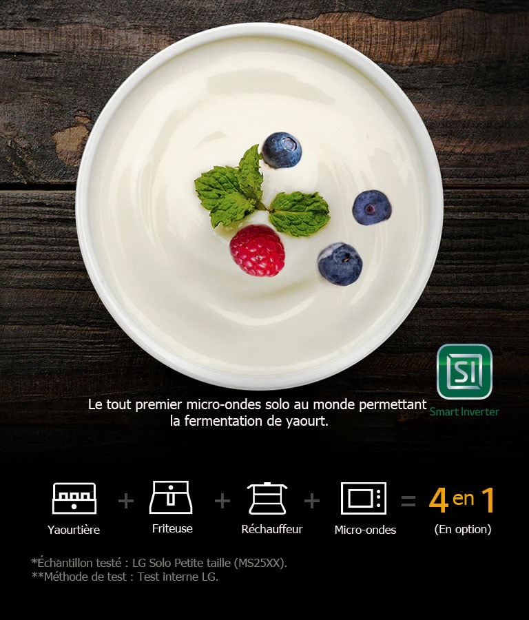 De nombreux types de cuisson disponibles